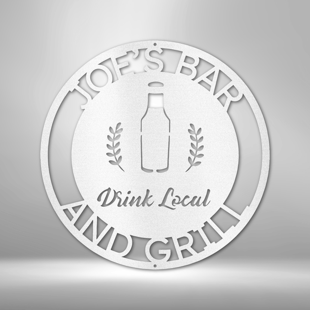 Drink Local Monogram - Steel Sign
