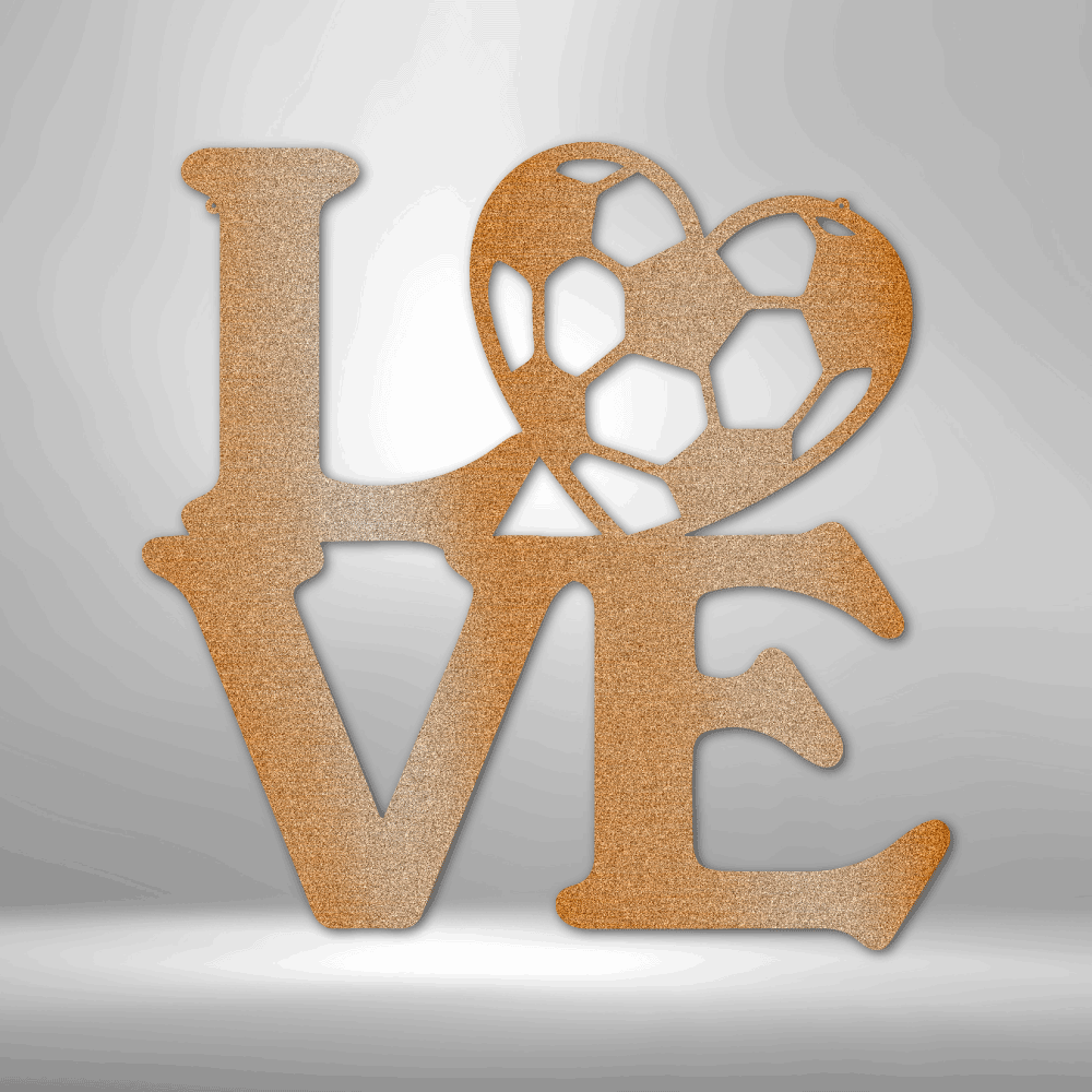 Soccer Love - Steel Sign