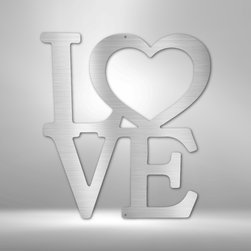 Classic Love - Steel Sign