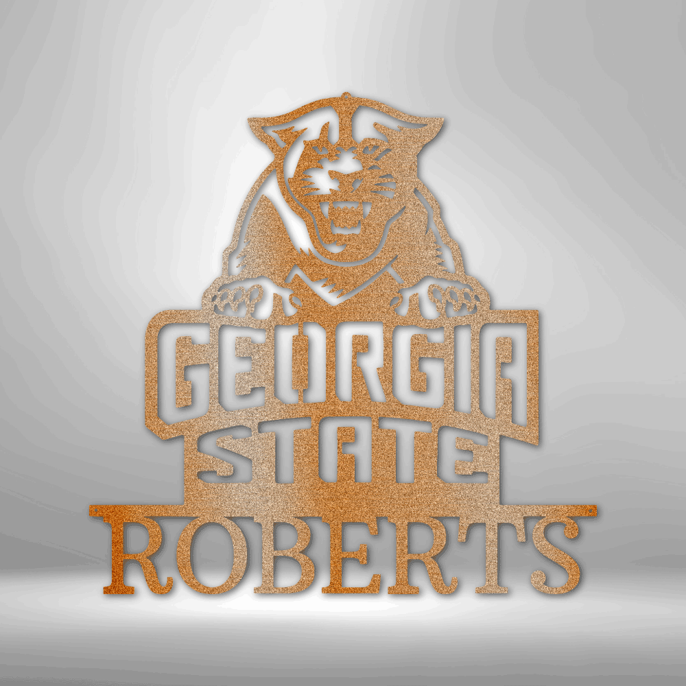 Georgia State Monogram - Steel Sign