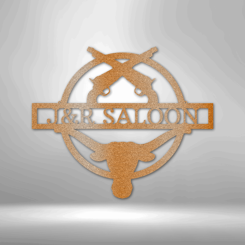 Saloon Monogram - Steel Sign