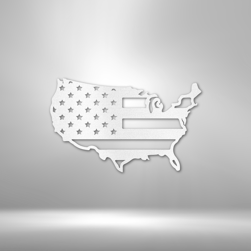 USA Flag - Steel Sign